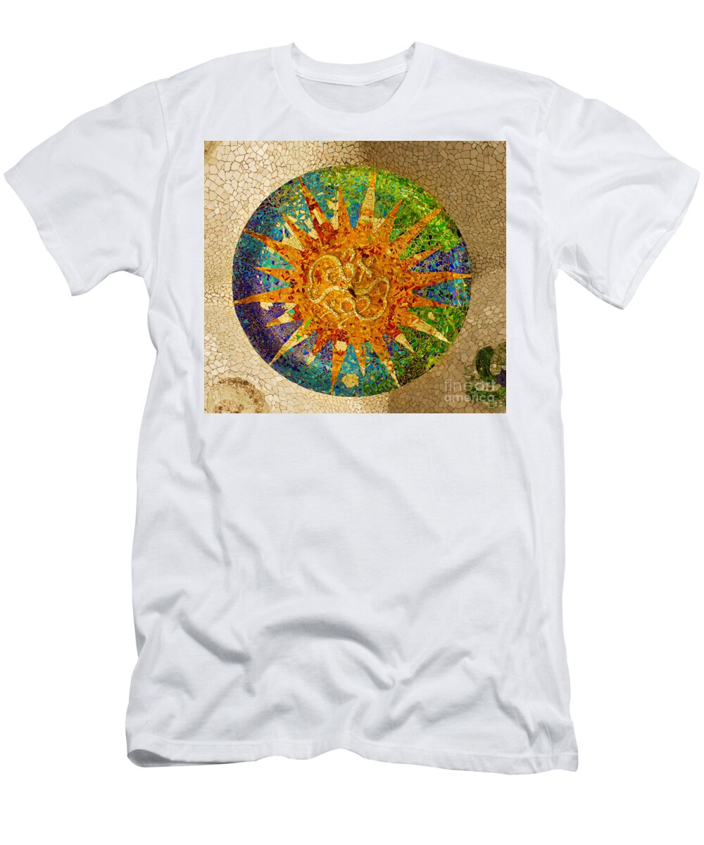 Unesco T-Shirt featuring the photograph park Guell, Barcelona, Spain by Anastasy Yarmolovich