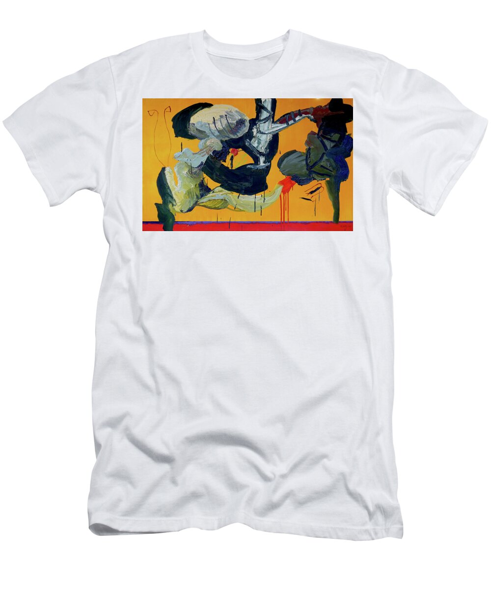 Abstract T-Shirt featuring the painting Pas de Trois by Peregrine Roskilly