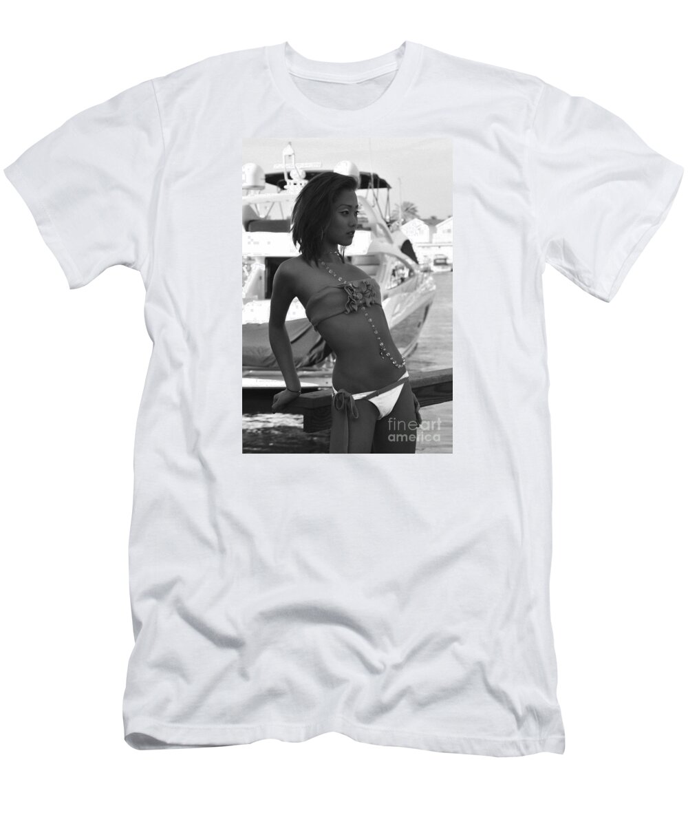 Glamour Photographs T-Shirt featuring the photograph Patiently waiting by Robert WK Clark