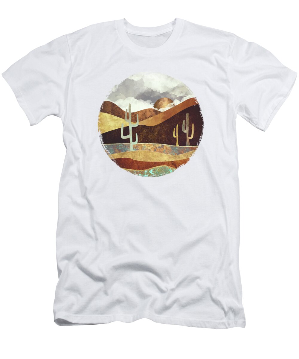 Desert T-Shirt featuring the digital art Patina Desert by Spacefrog Designs