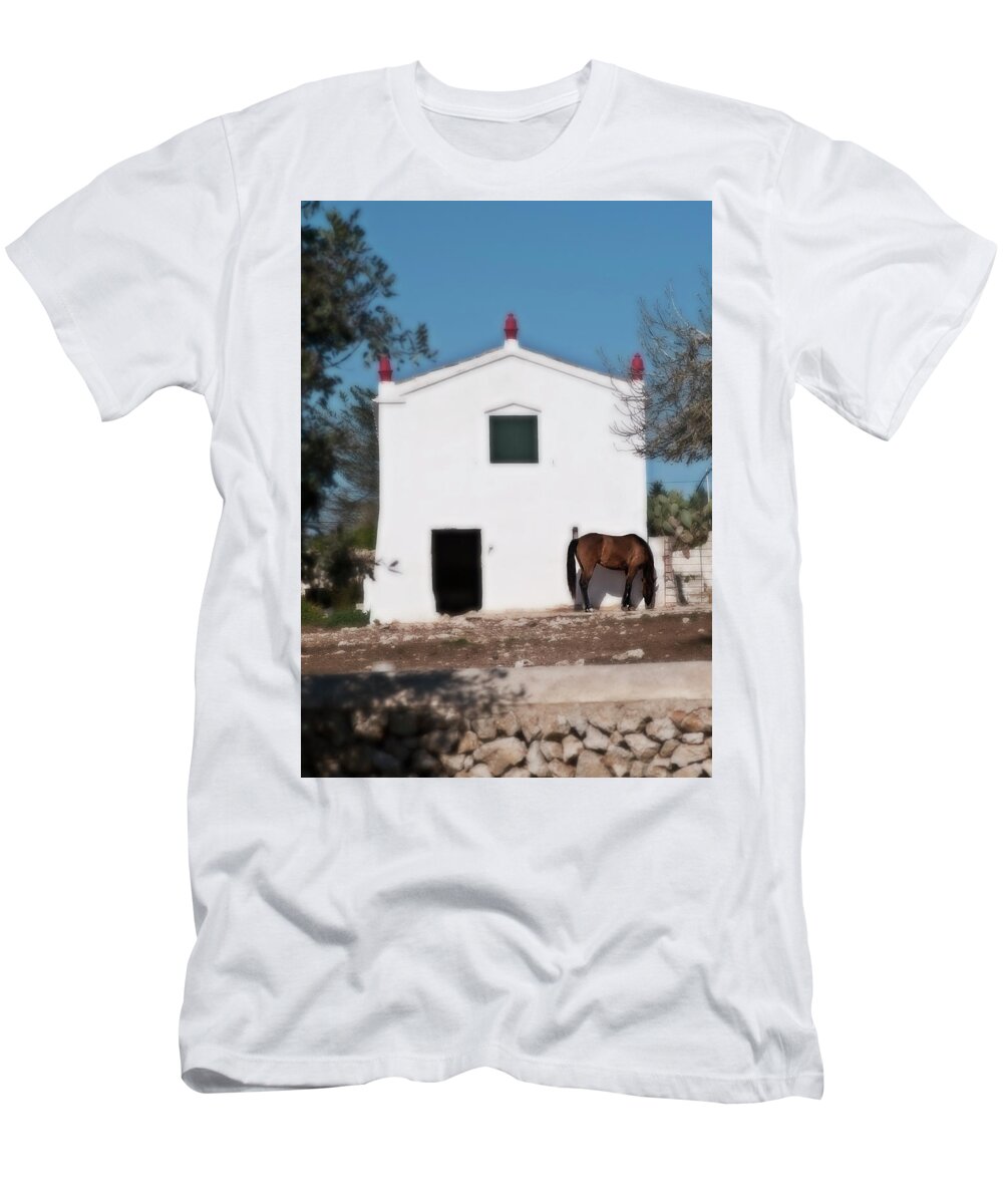  T-Shirt featuring the photograph Peacefull country life by Pedro Cardona Llambias