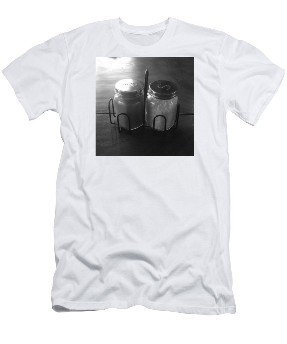 Blackandwhite T-Shirt featuring the photograph Pepper And Salt by Lee Ji Hyun