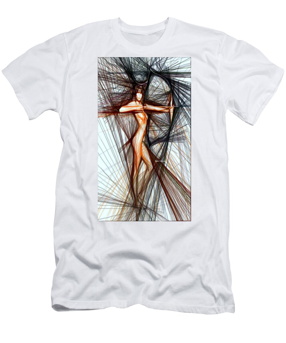 Rafael Salazar T-Shirt featuring the digital art Perfect Stance by Rafael Salazar