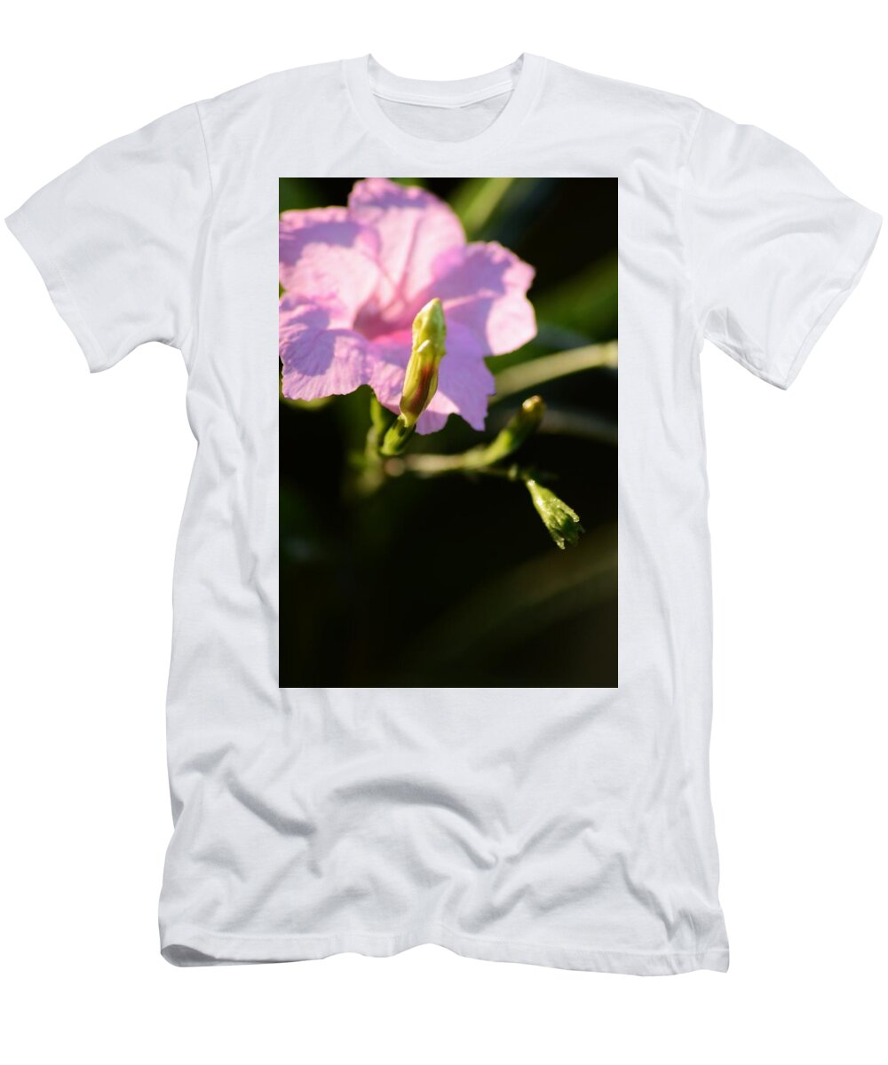 Petunia And Buds T-Shirt featuring the photograph Petunia and Buds by Warren Thompson