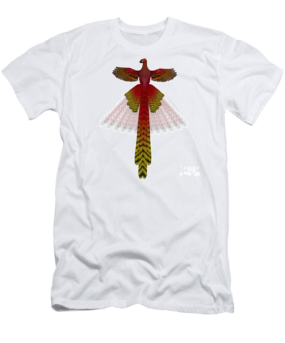 Phoenix T-Shirt featuring the painting Phoenix Firebird by Corey Ford