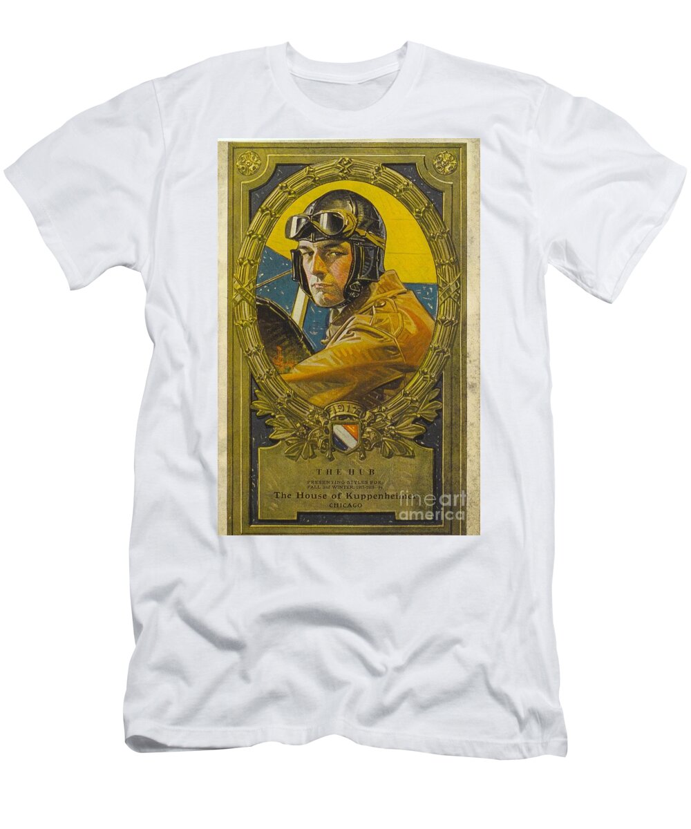 Joseph Christian Leyendecker T-Shirt featuring the painting Pilot by MotionAge Designs