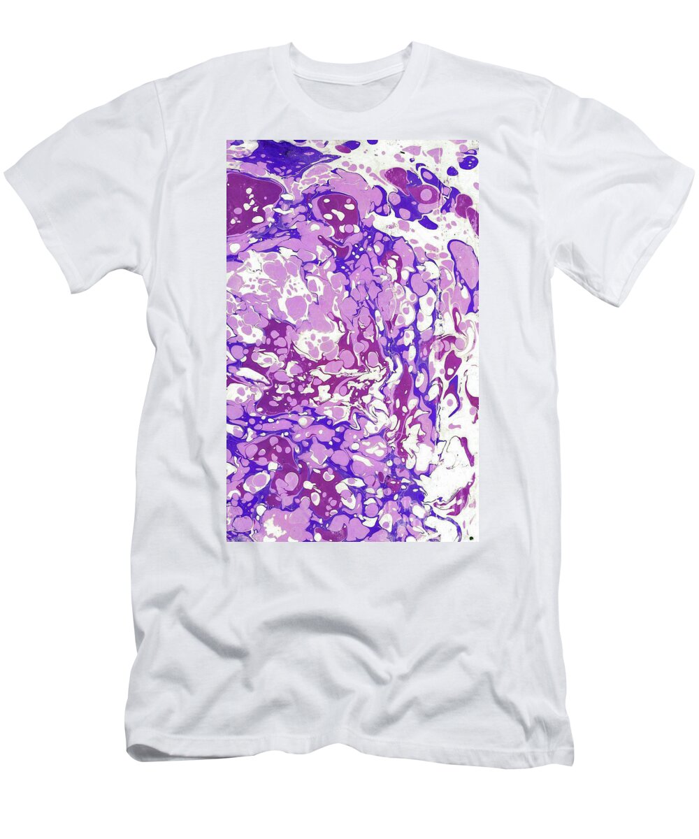 Ebru T-Shirt featuring the painting Pink Battal #2 by Daniela Easter