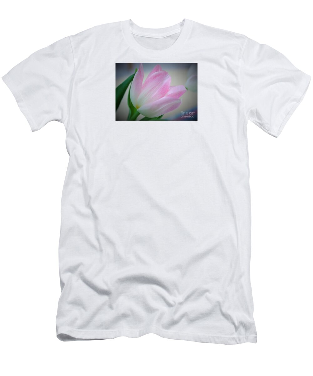 Tulips T-Shirt featuring the photograph Pink Poetry by Marcia Breznay