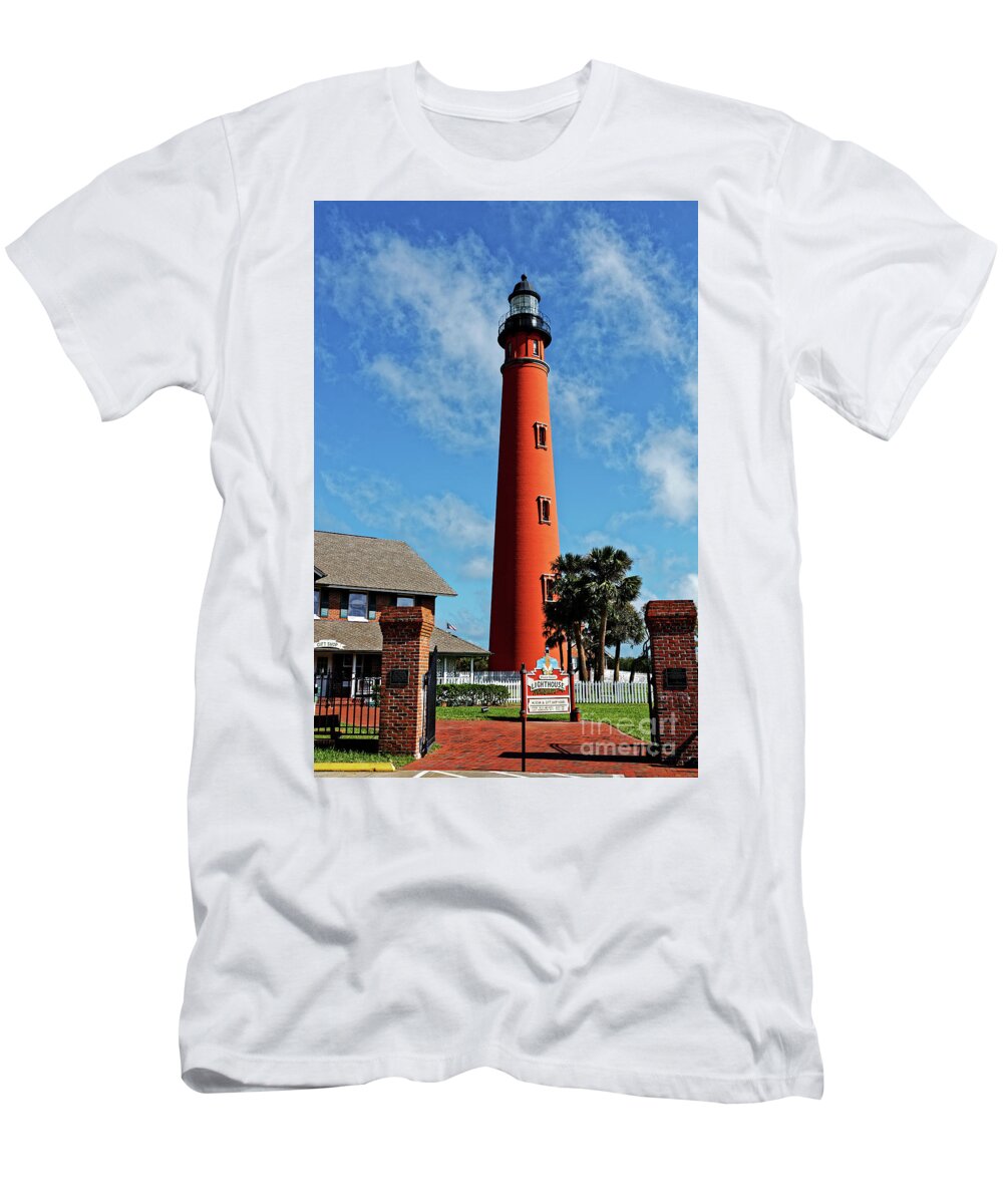 Ponce Inlet T-Shirt featuring the photograph Ponce Inlet Light by Paul Mashburn