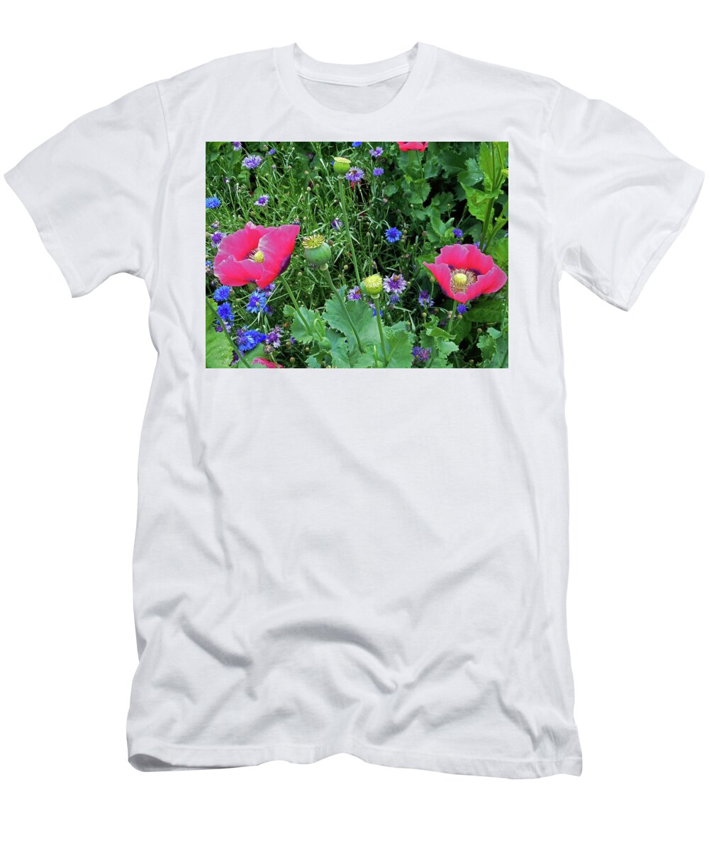 Monticello T-Shirt featuring the photograph Poppies 1 by Ron Kandt