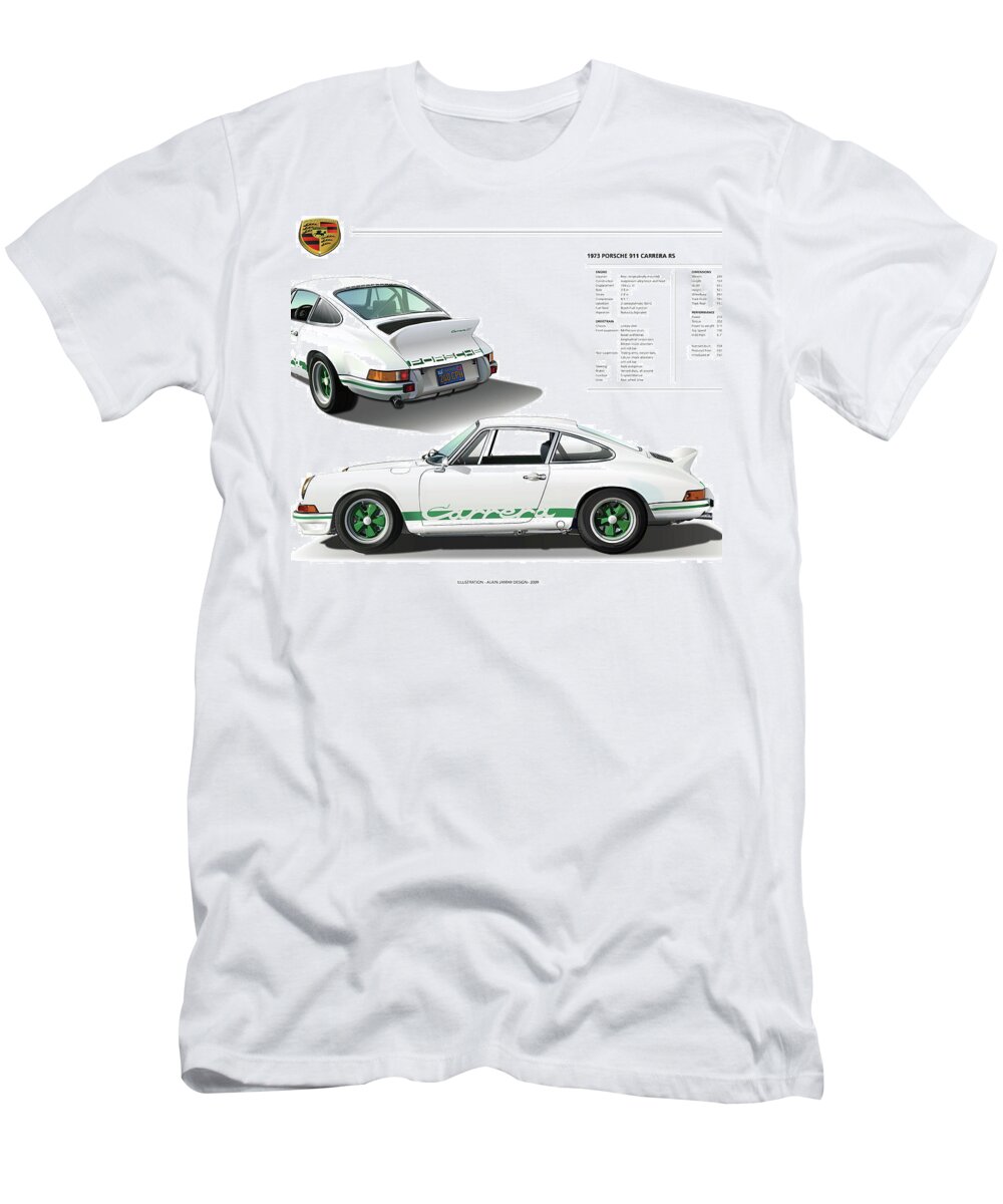 Porsche 911 Carrera RS illustration T-Shirt