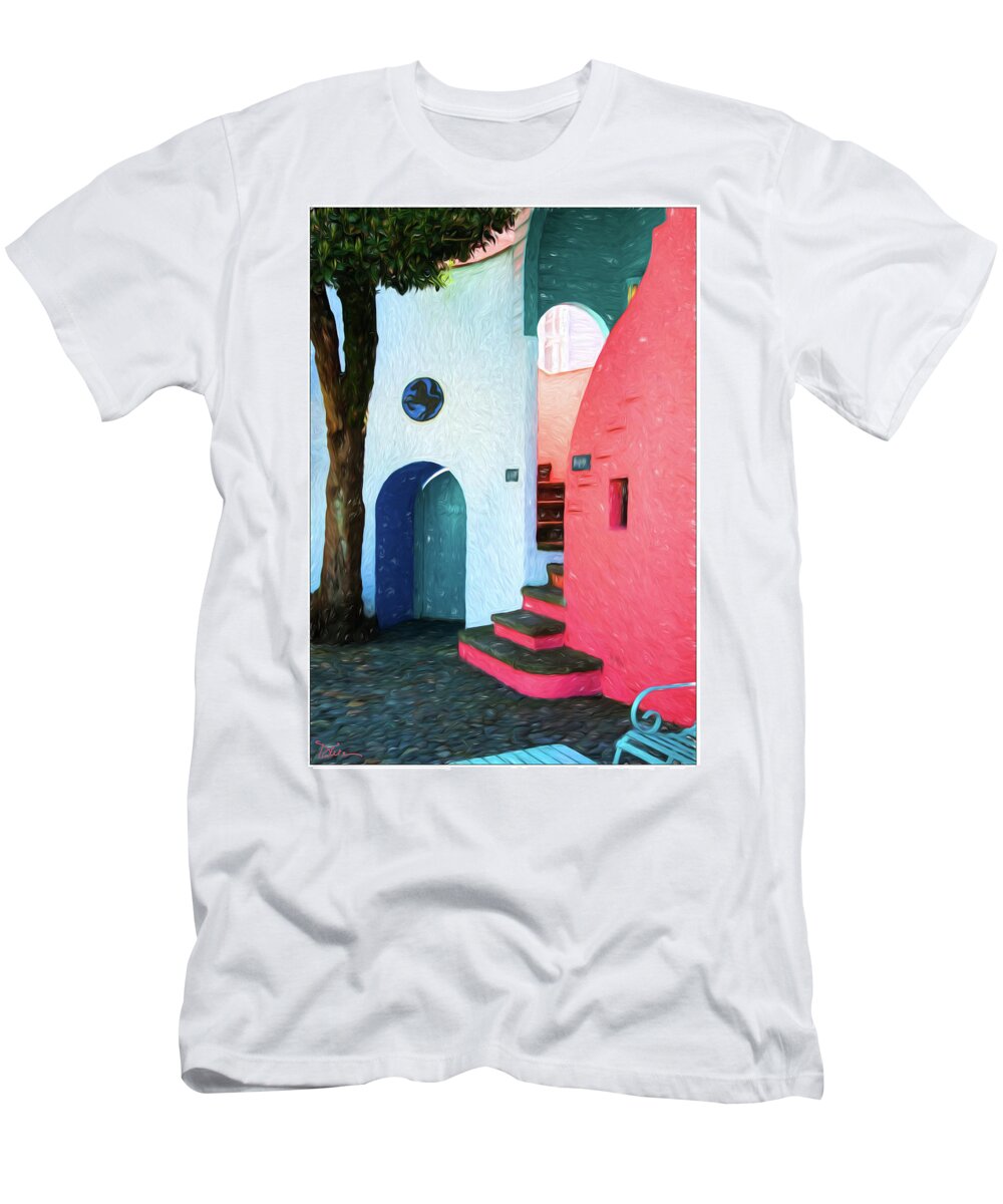 Resort T-Shirt featuring the photograph Port Meirion, Wales by Peggy Dietz
