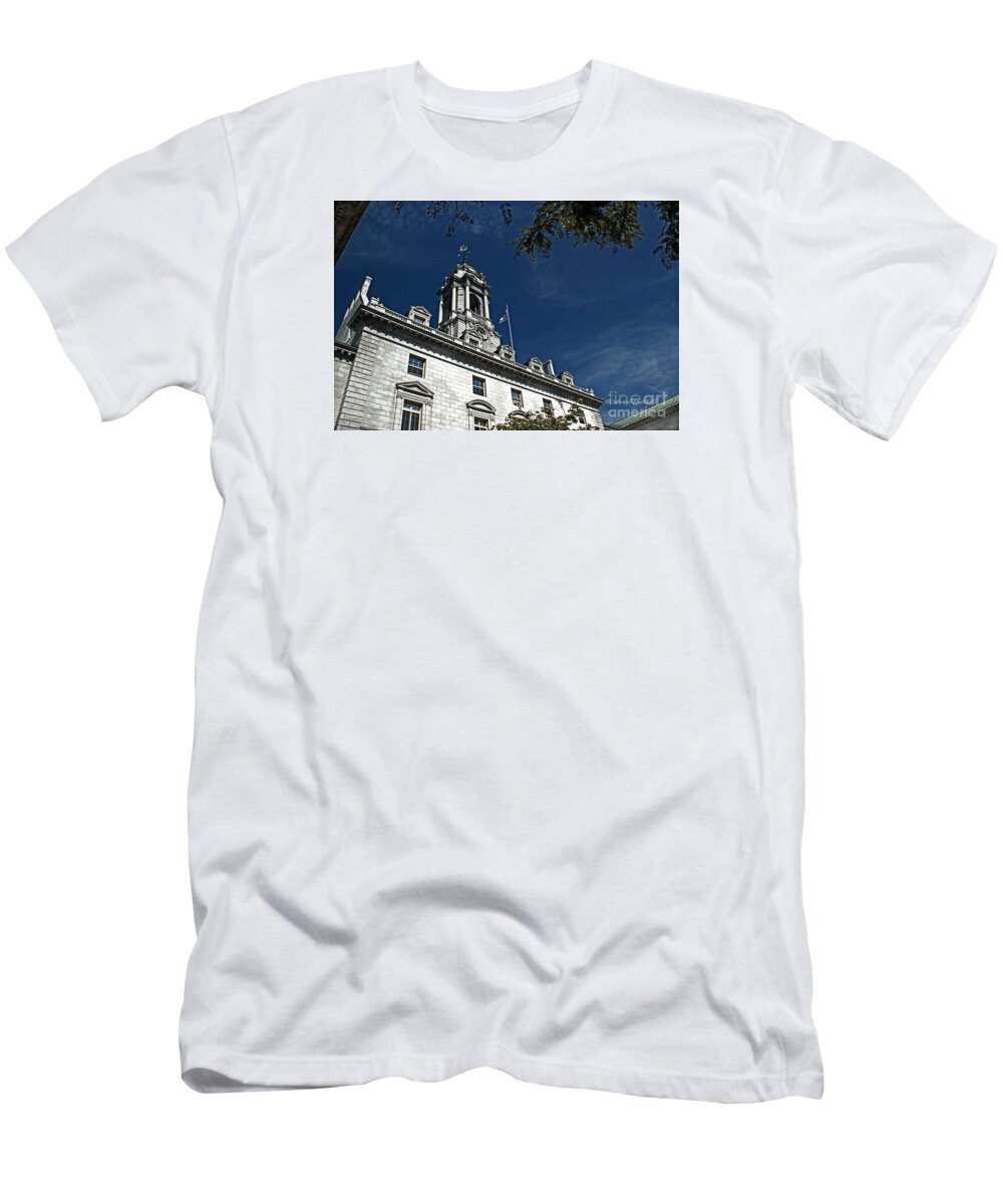 Architecture T-Shirt featuring the photograph Portland City Hall by Catherine Melvin
