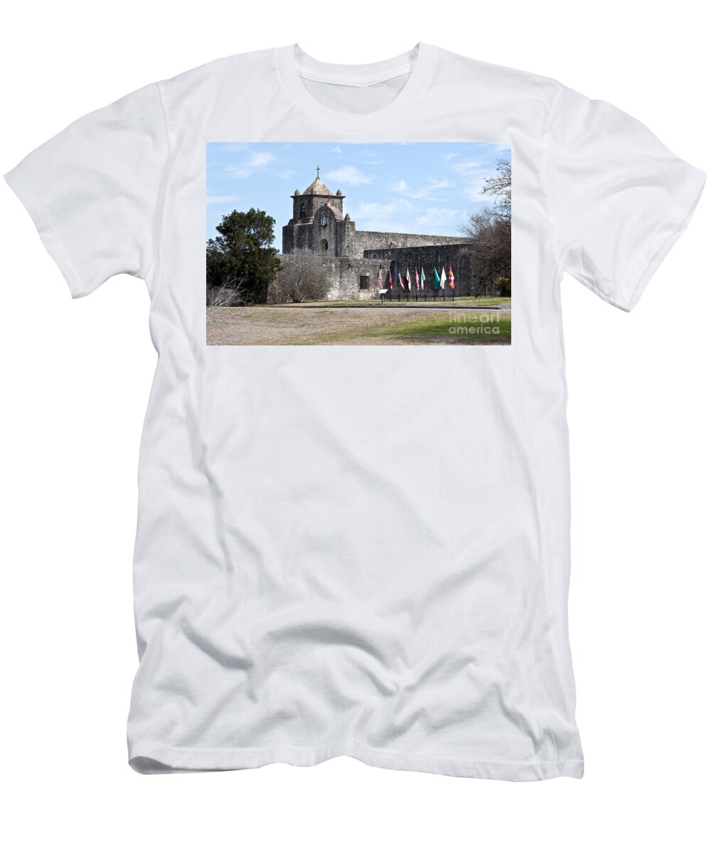 Fort T-Shirt featuring the photograph Presidio La Bahia by Inga Spence