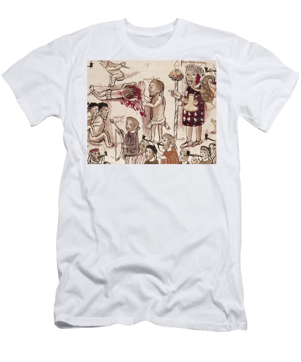 16th Century T-Shirt featuring the painting Purepecha People by Granger