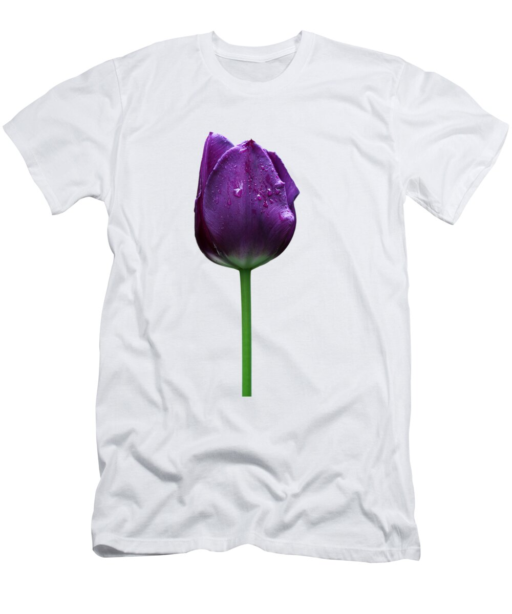 Beautiful T-Shirt featuring the photograph Purple tulip T by Ivan Slosar