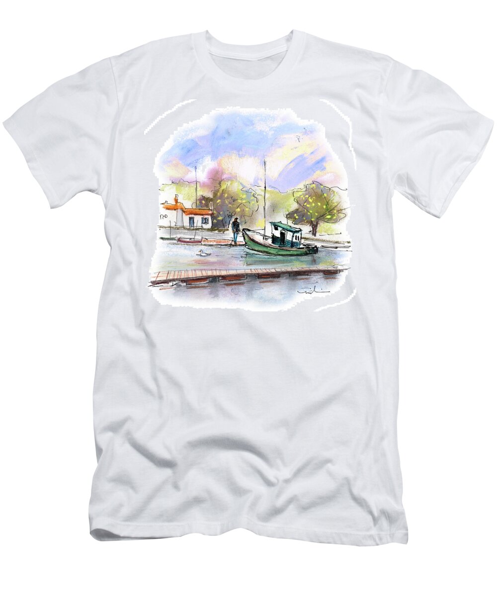 Travel T-Shirt featuring the painting Quiberon Peninsula 10 by Miki De Goodaboom
