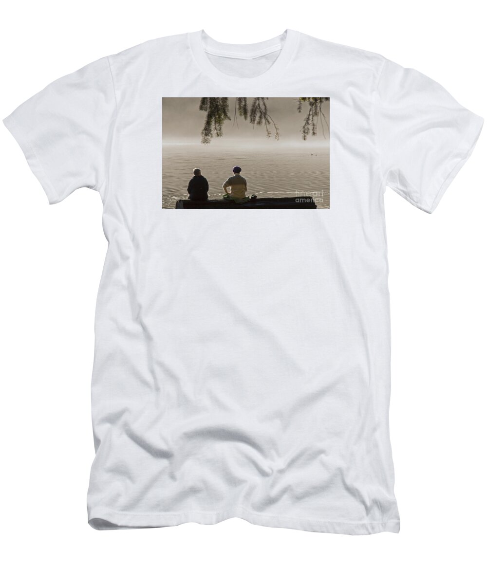Morning T-Shirt featuring the photograph Quiet Time by Inge Riis McDonald