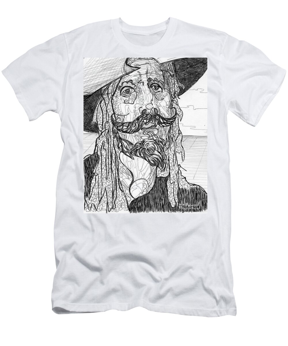 Drawing T-Shirt featuring the drawing Quixote by Todd Peterson