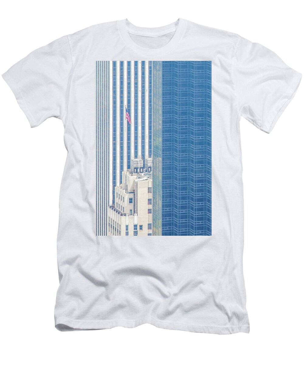 Architecture T-Shirt featuring the photograph Raising The Flag by Az Jackson