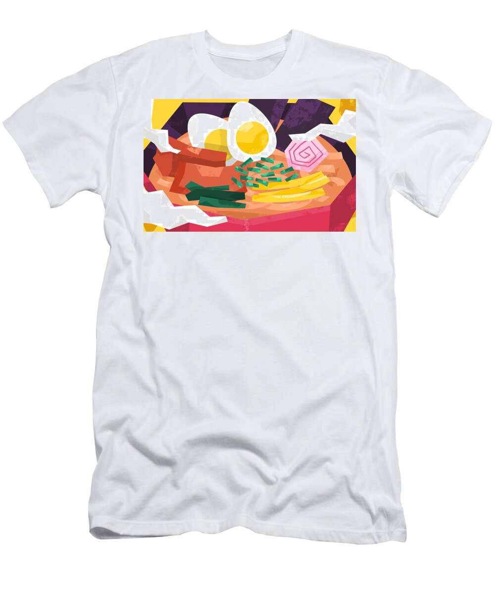 Ramen T-Shirt featuring the digital art Ramen by Super Lovely