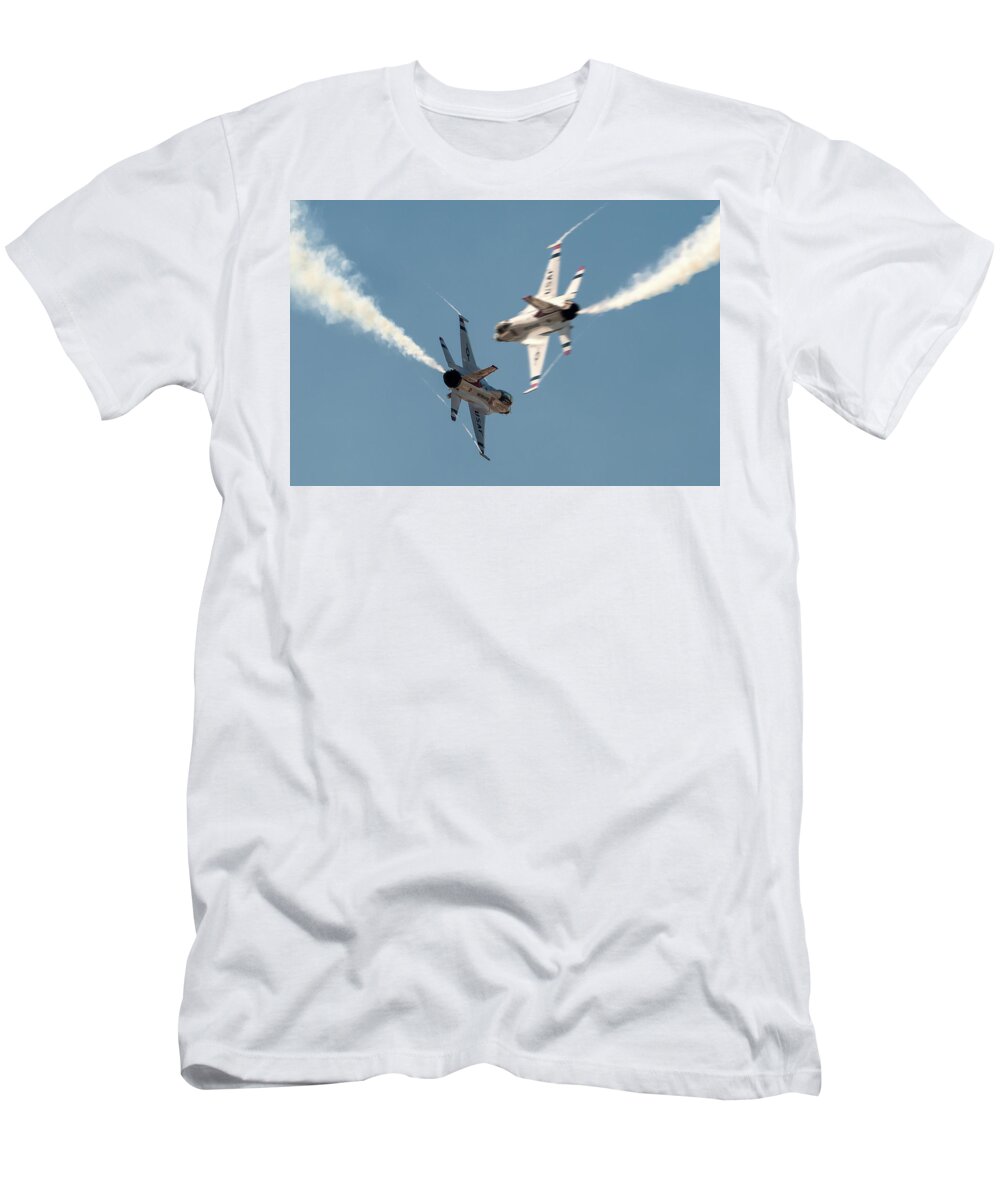 Air Force T-Shirt featuring the photograph Ready Hit It by Jay Beckman