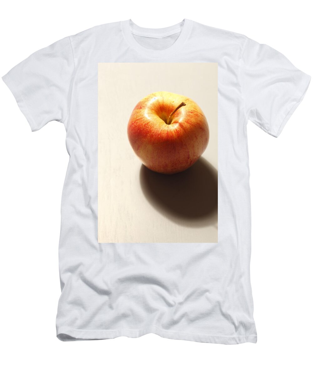 Apple T-Shirt featuring the photograph Red apple by Ulrich Kunst And Bettina Scheidulin