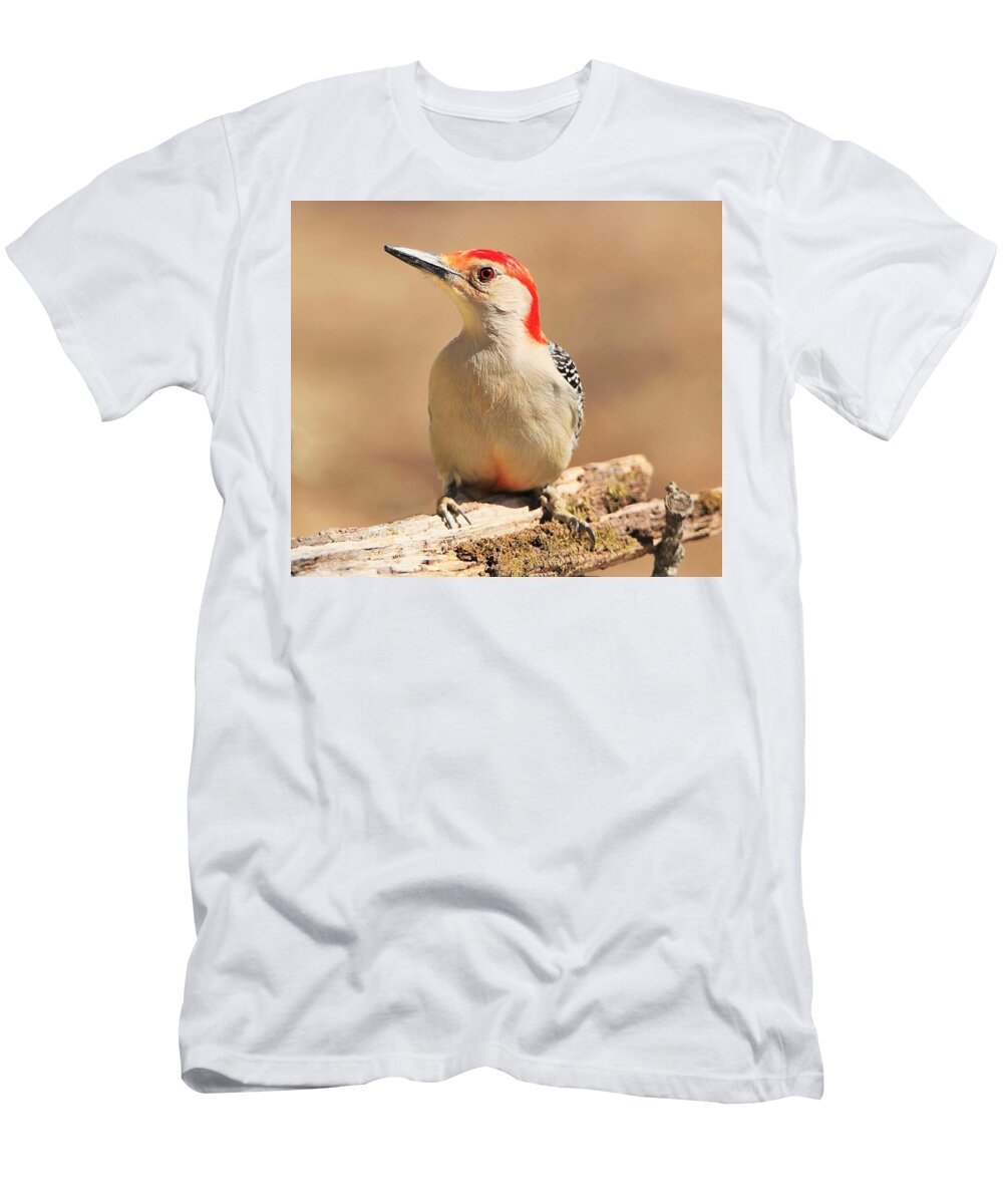 Nature T-Shirt featuring the photograph Red-bellied Woodpecker Portrait by Sheila Brown