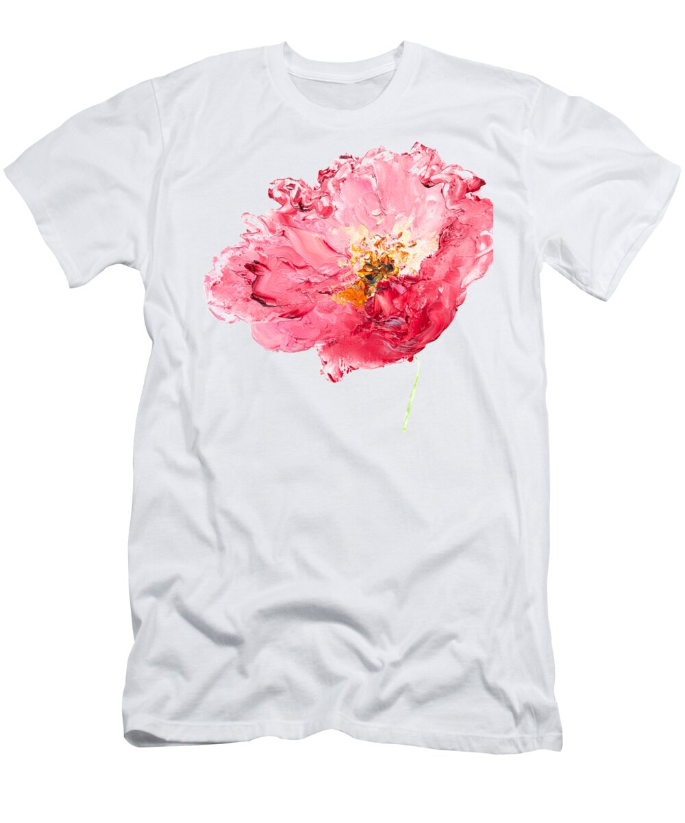 Poppies T-Shirt featuring the painting Red Poppy painting by Jan Matson