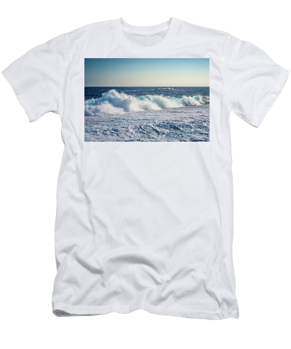 Africa T-Shirt featuring the photograph Reef Break On The Morning Light by Hannes Cmarits