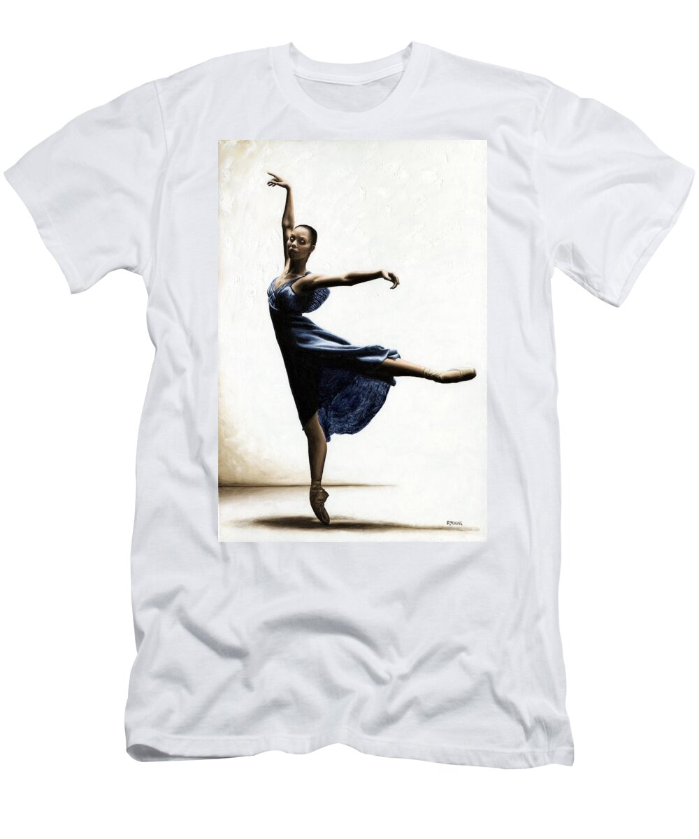 Dancer T-Shirt featuring the painting Refined Grace by Richard Young