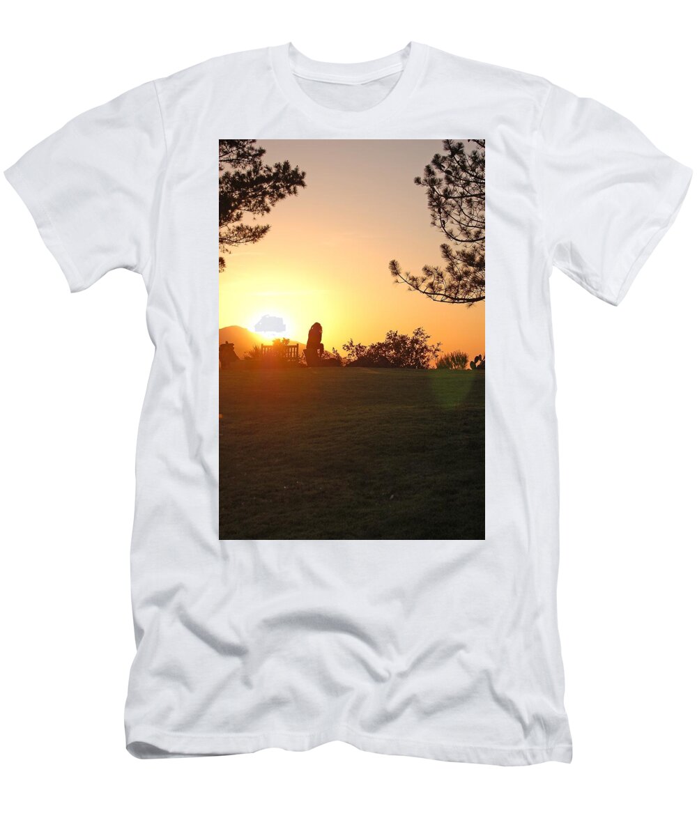 Linda Brody T-Shirt featuring the photograph Reflection Time by Linda Brody