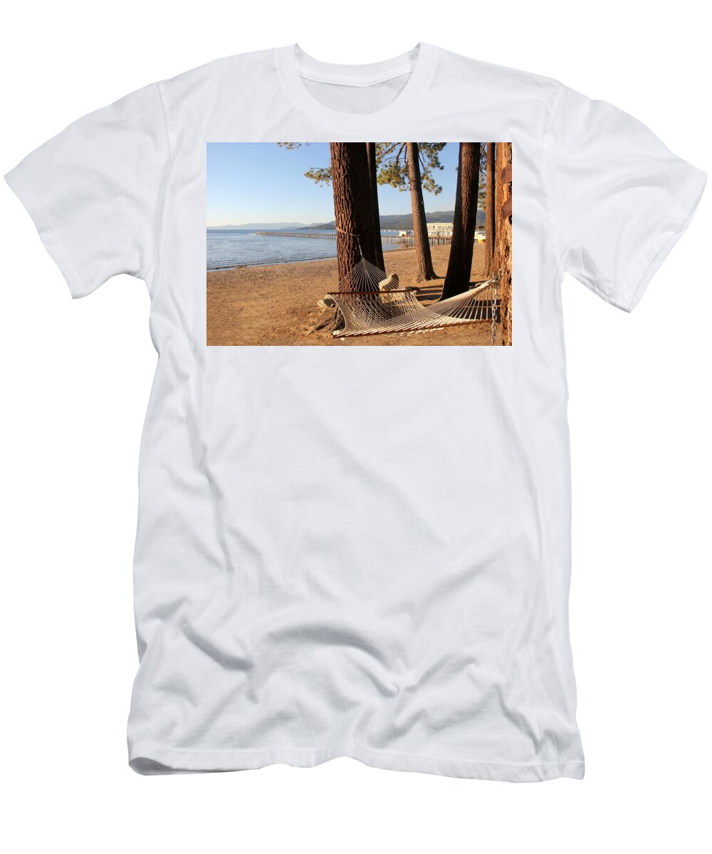 Relax T-Shirt featuring the photograph Relaxing on Lake Tahoe by Pat Cook