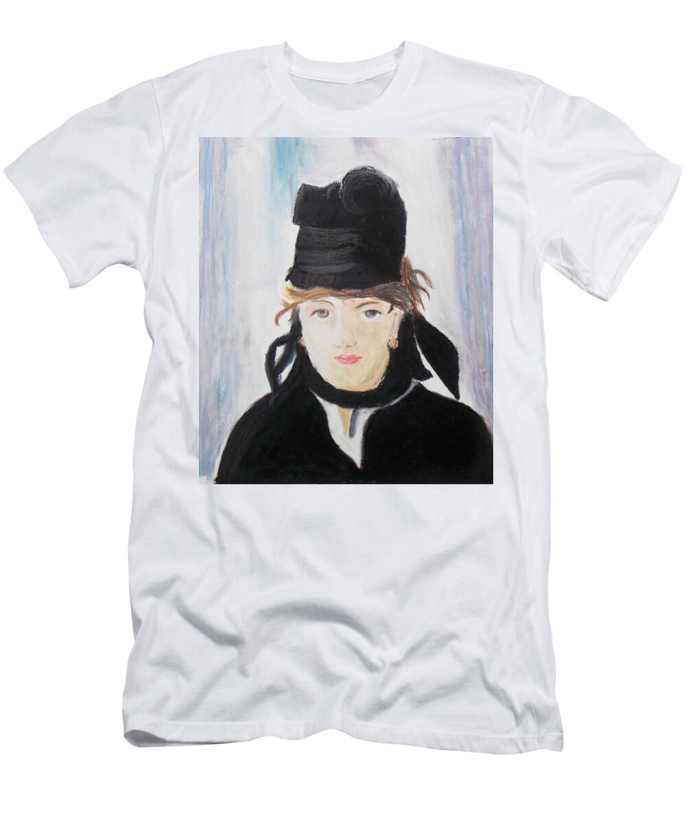 Copy T-Shirt featuring the pastel Remake Portrait of Berthe Morisot by Keshava Shukla