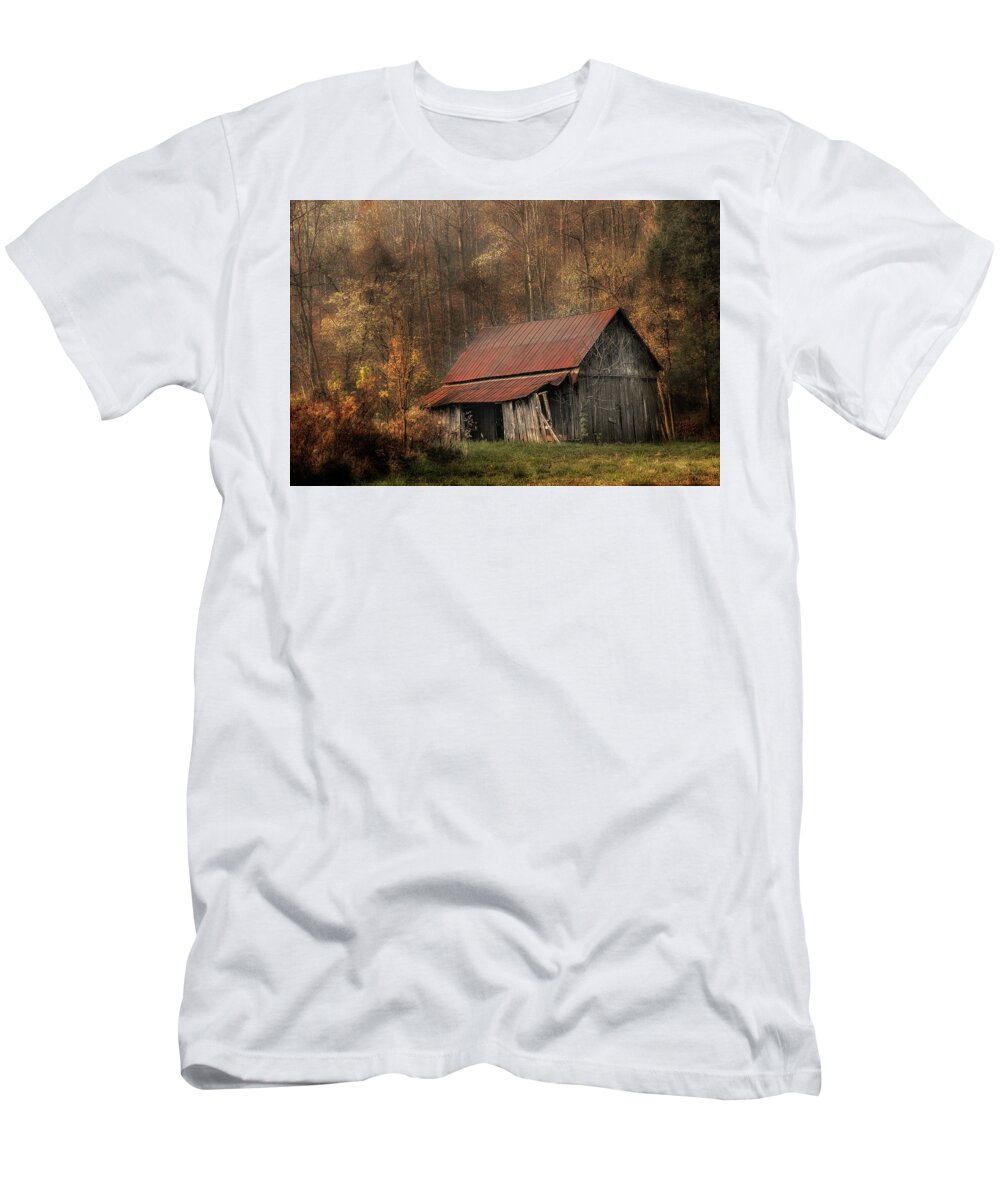 Barn T-Shirt featuring the photograph Resting Place by Mike Eingle