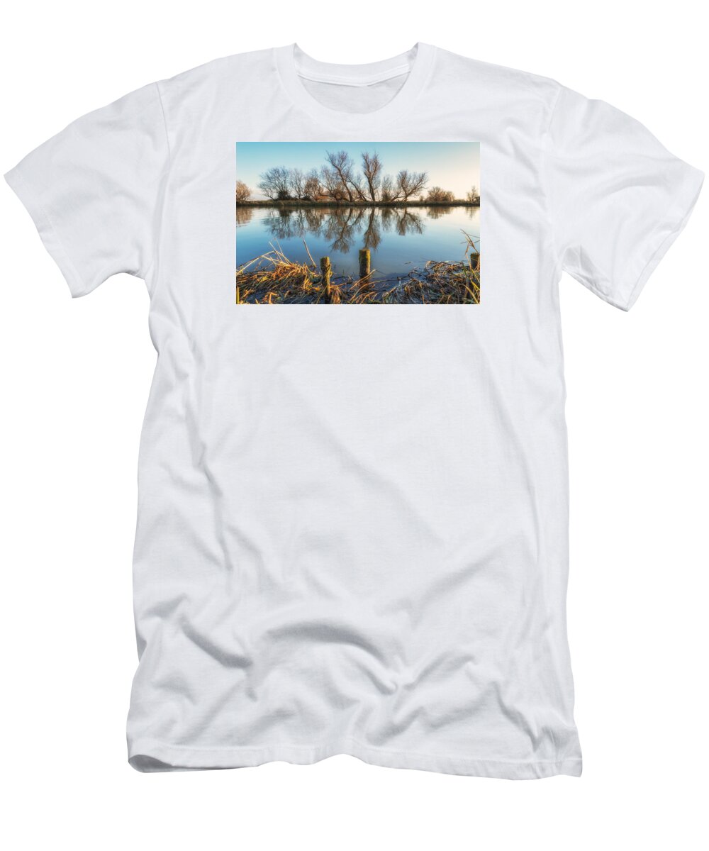 Tree T-Shirt featuring the photograph Riverside trees by James Billings