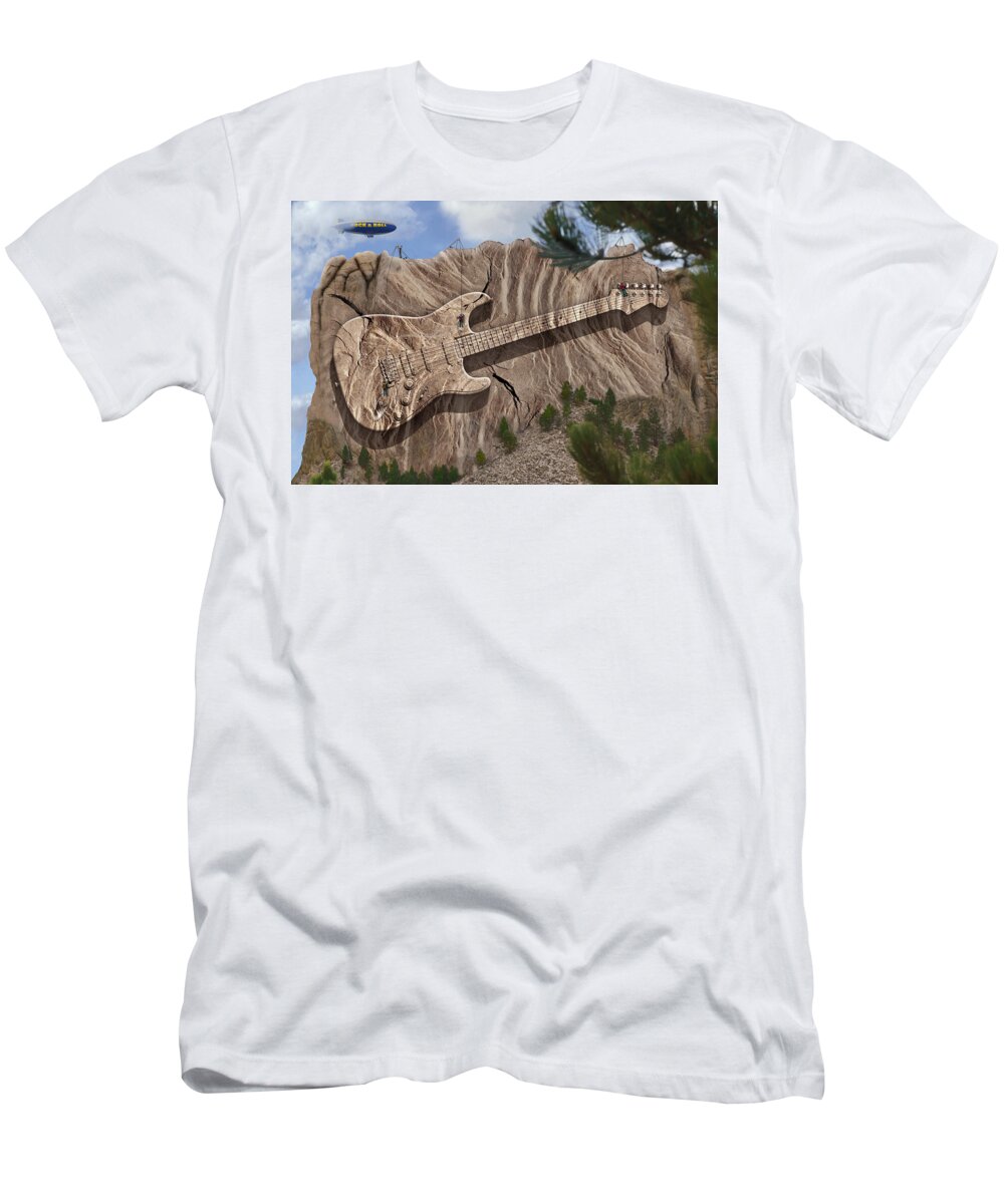 Surrealism T-Shirt featuring the photograph Rock and Roll Park 2 by Mike McGlothlen