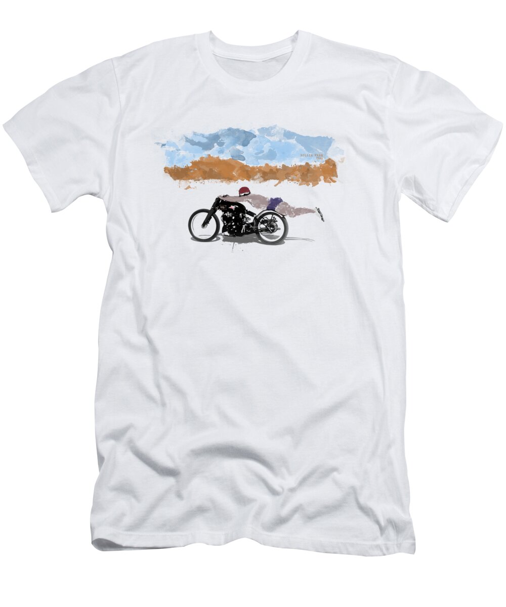 Rollie Free T-Shirt featuring the photograph Rollie Free 1948 by Mark Rogan