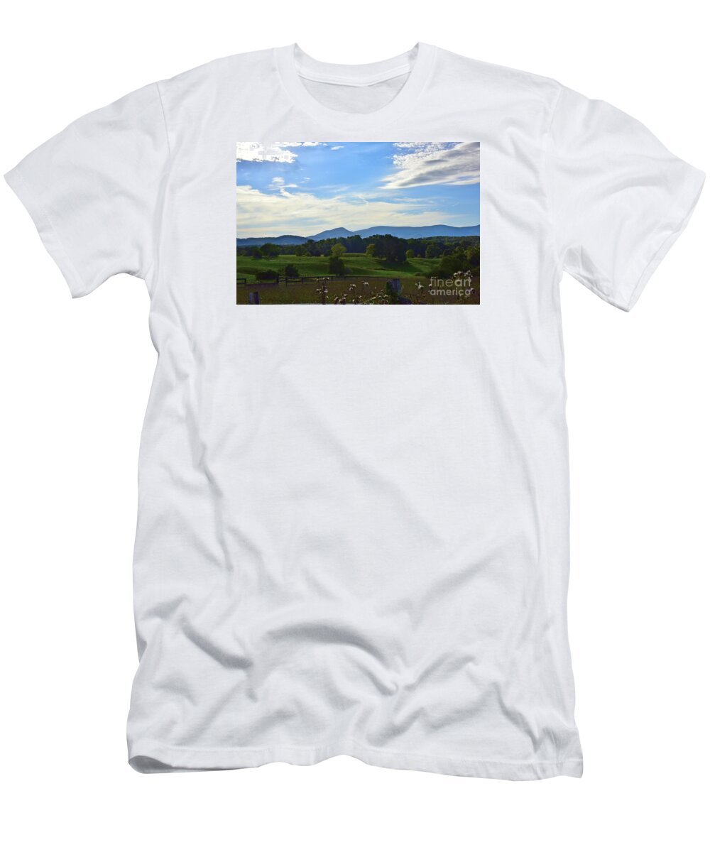 Landscape T-Shirt featuring the photograph Rolling Hills by Tracy Rice Frame Of Mind