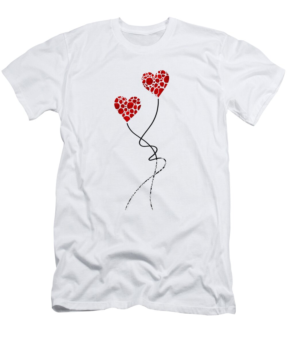 Love T-Shirt featuring the painting Romantic Art - You Are The One - Sharon Cummings by Sharon Cummings