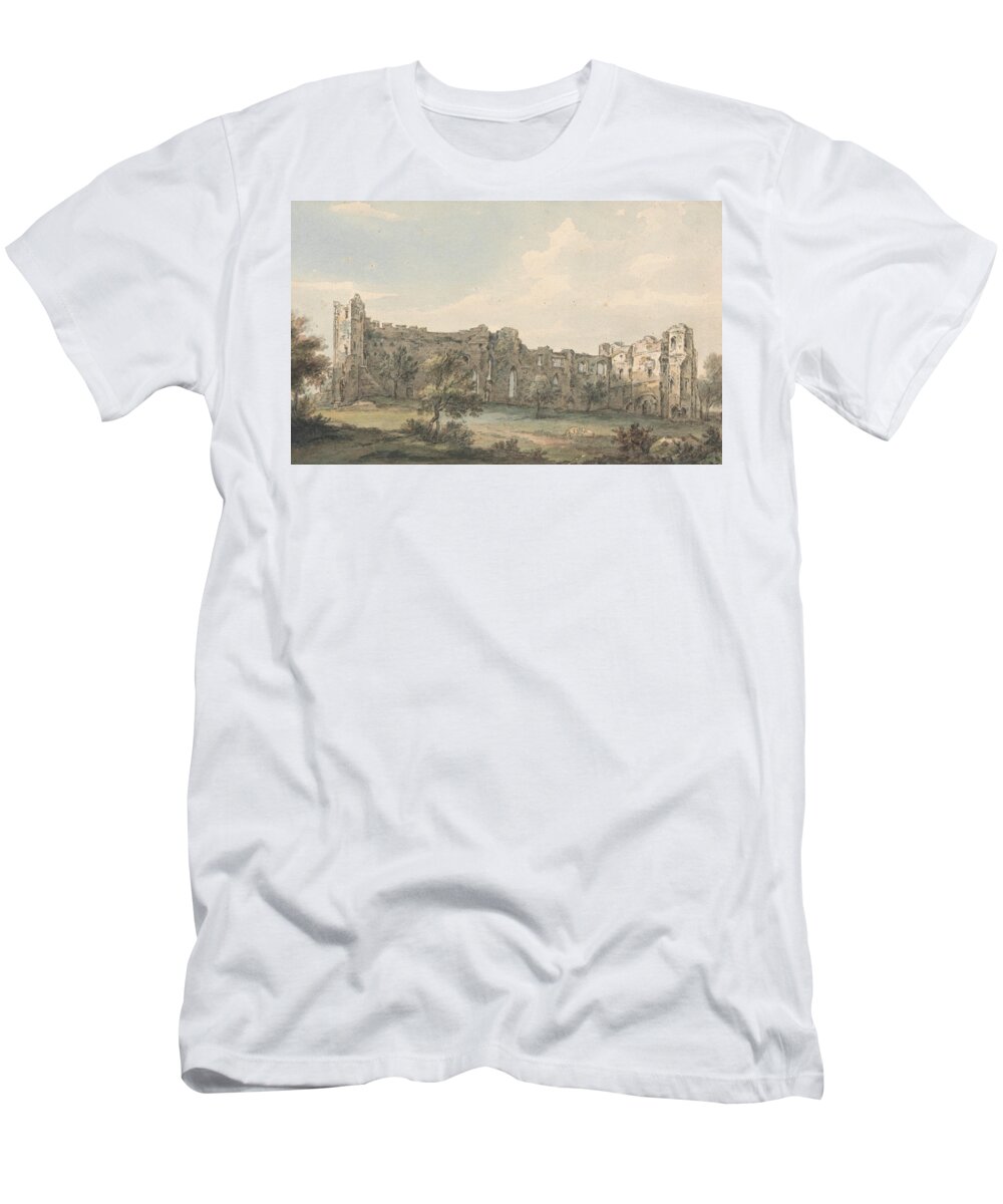 Paul Sandby T-Shirt featuring the painting Ruins of Newark Castle by Paul Sandby
