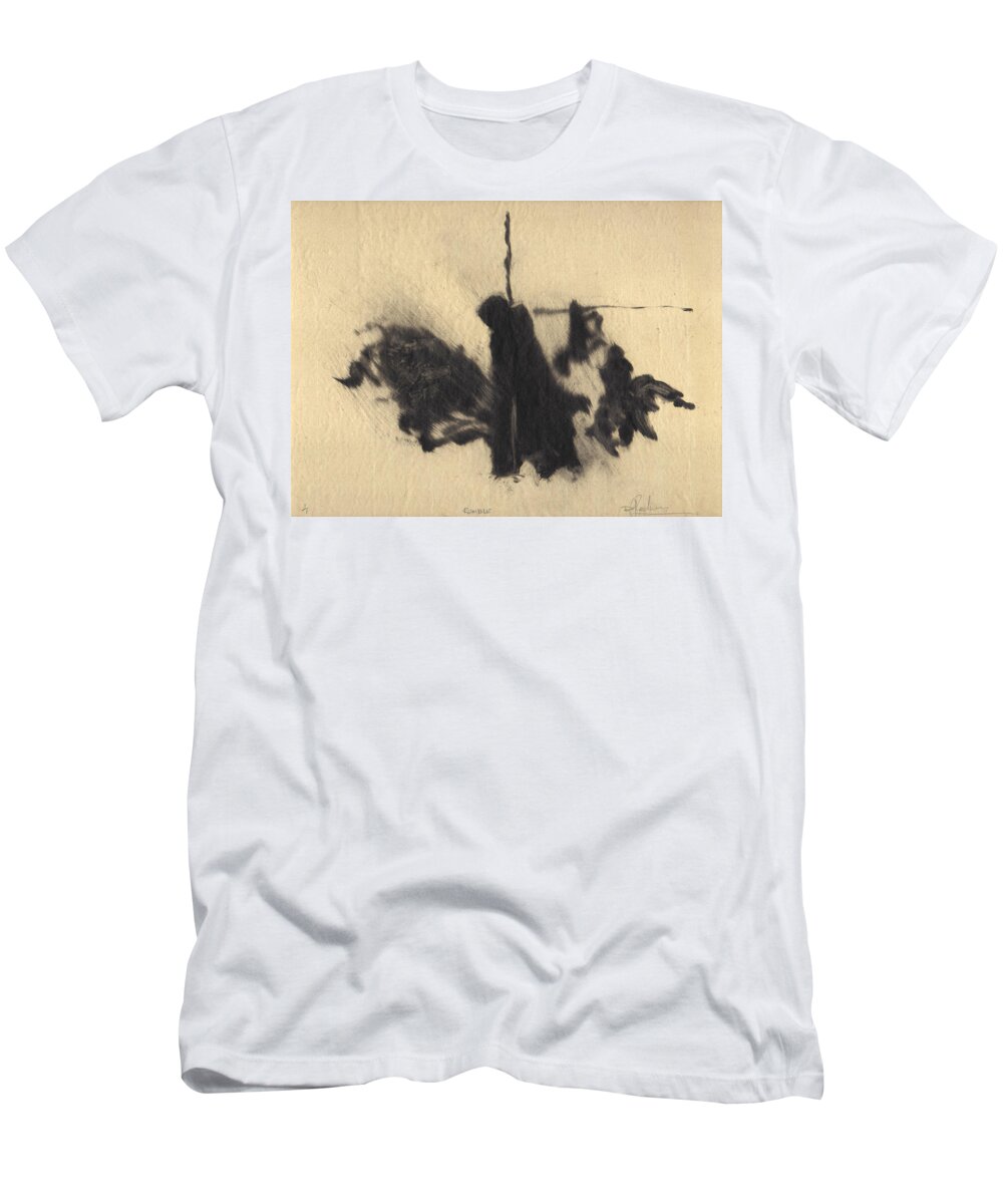 Travelers T-Shirt featuring the painting Rumble by David Ladmore