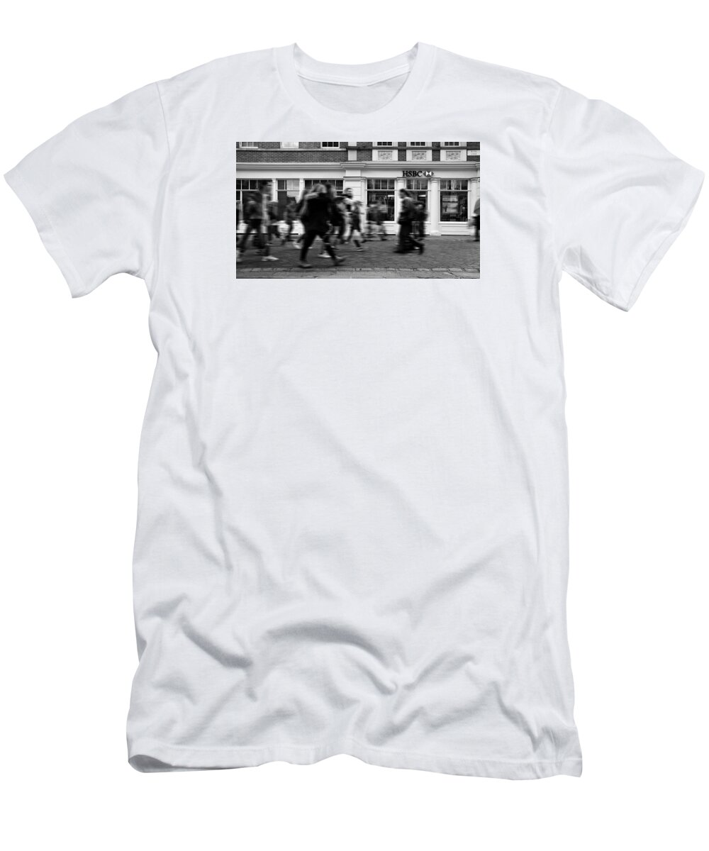 People T-Shirt featuring the photograph Rush by Pedro Fernandez