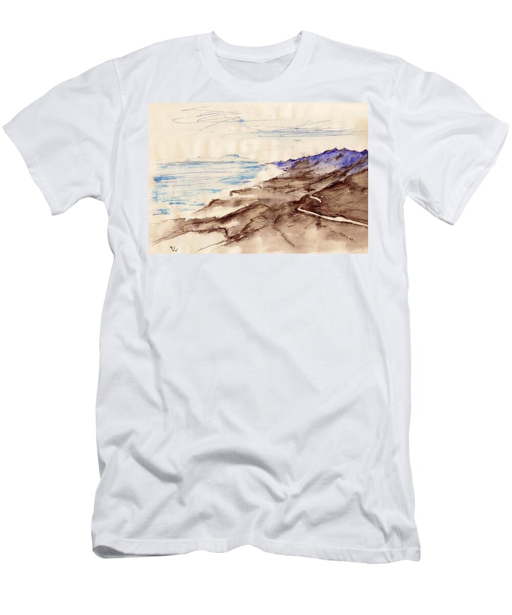 Travel T-Shirt featuring the drawing S2 by Karina Plachetka