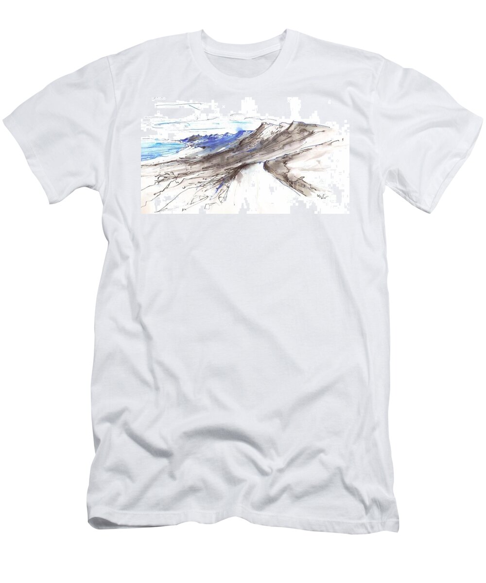Travel T-Shirt featuring the painting S5 by Karina Plachetka