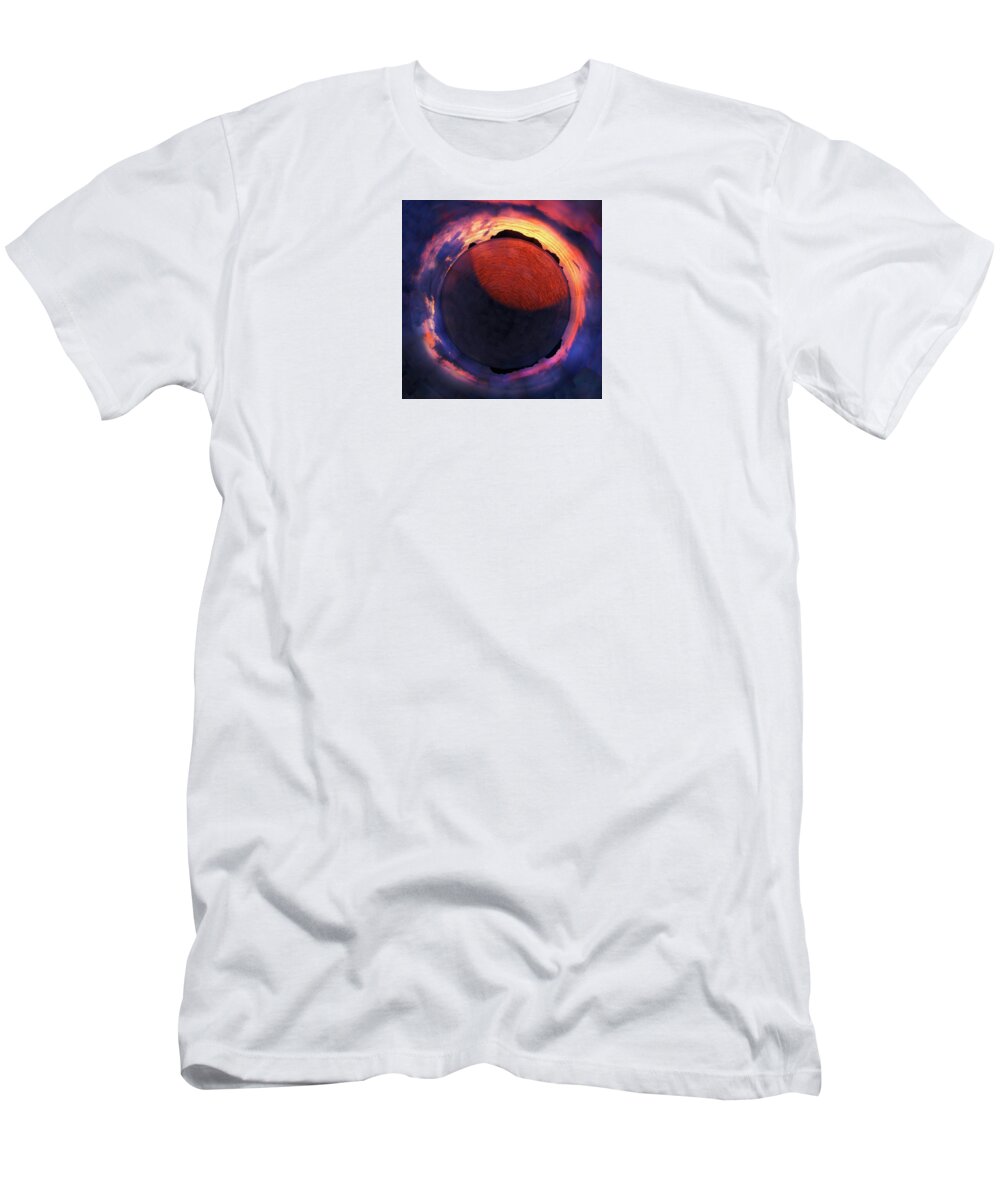 Sacred Planet T-Shirt featuring the photograph Sacred Planet - Sunset - New Zealand by Michele Cazzani