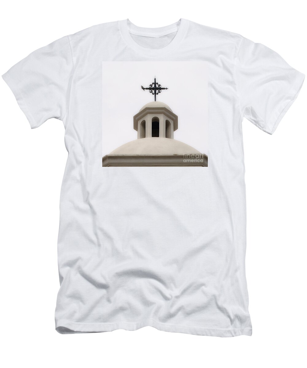 Church T-Shirt featuring the photograph San Agustin by Linda Shafer