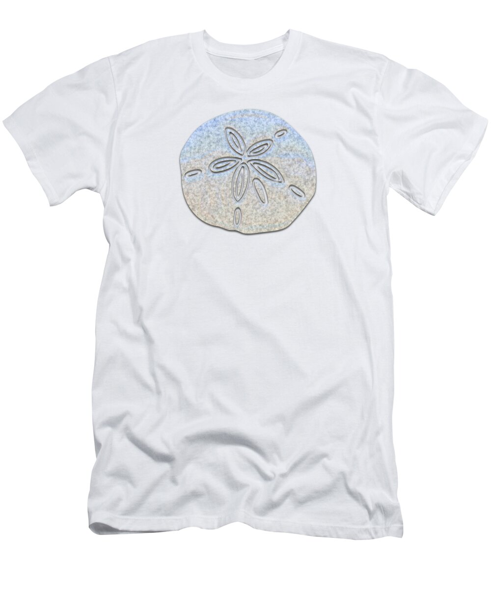 Sand Dollar T-Shirt featuring the digital art Sand Dollar by DiDesigns Graphics