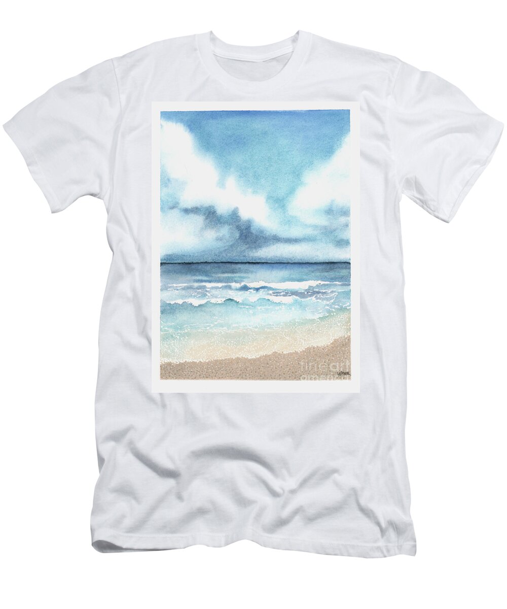 Beach T-Shirt featuring the painting Sand Key by Hilda Wagner
