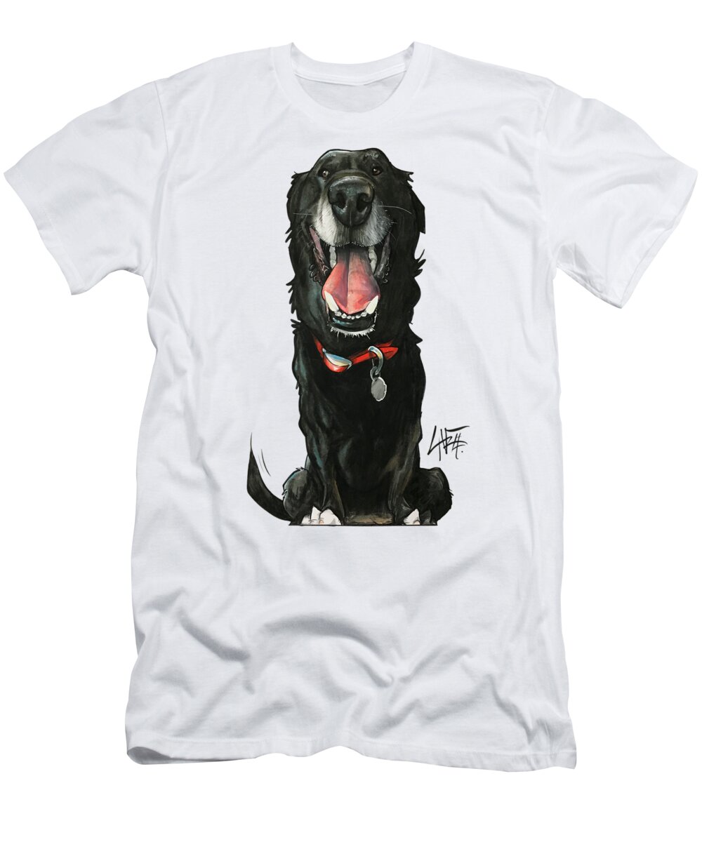 T-Shirt featuring the drawing Sartell 3619 by Canine Caricatures By John LaFree